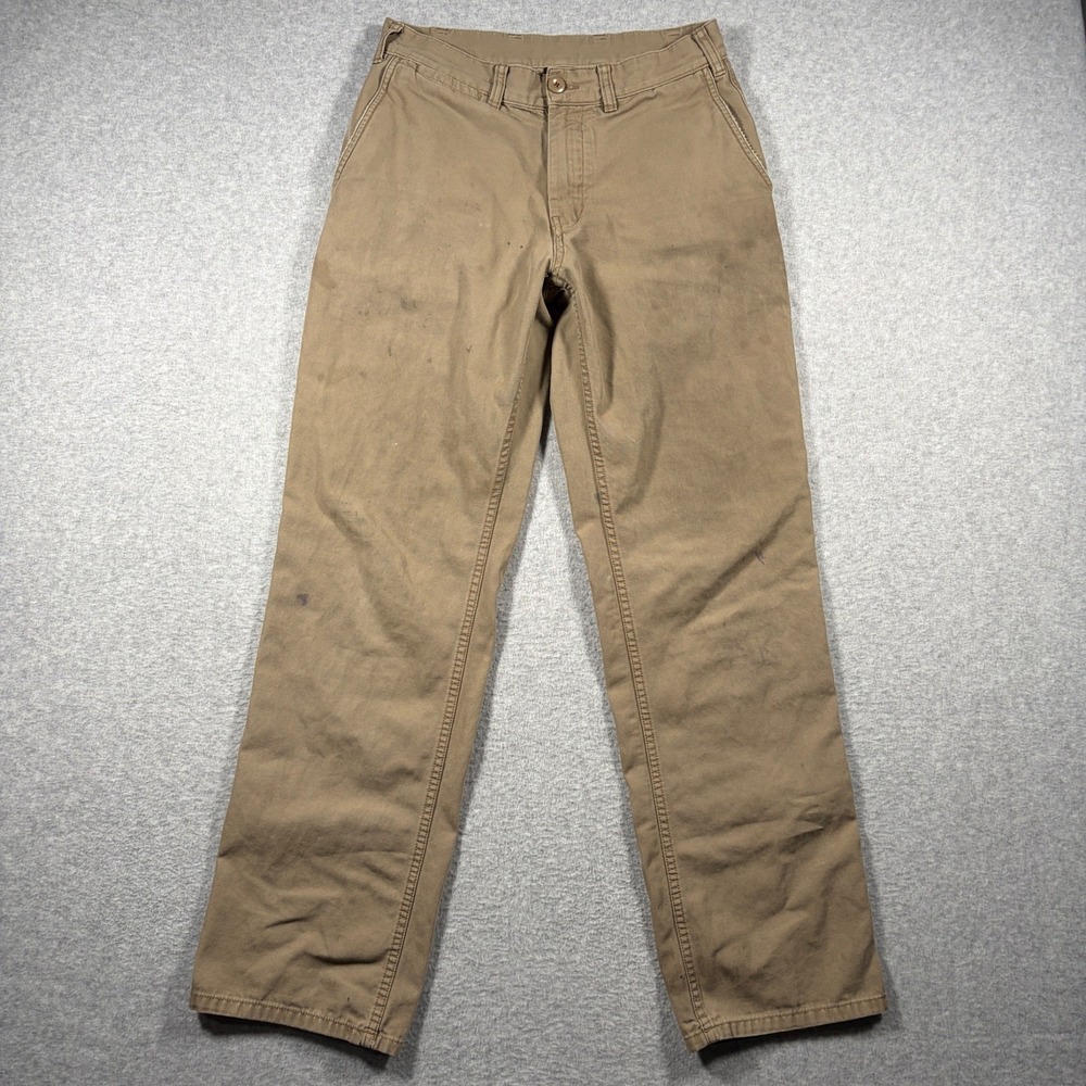 Patagonia Organic Cotton Canvas Pants Men 30 Brown Worn Wear Workwear Chino